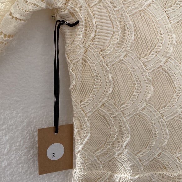 NWT NIGHTCAP lace bodycon dress CREAM Color - Picture 7 of 9